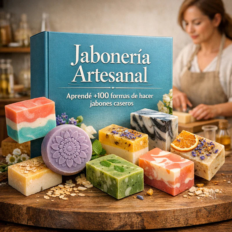 JABONERÍA ARTESANAL • Aprendé +100 formas de hacer Jabones Caseros